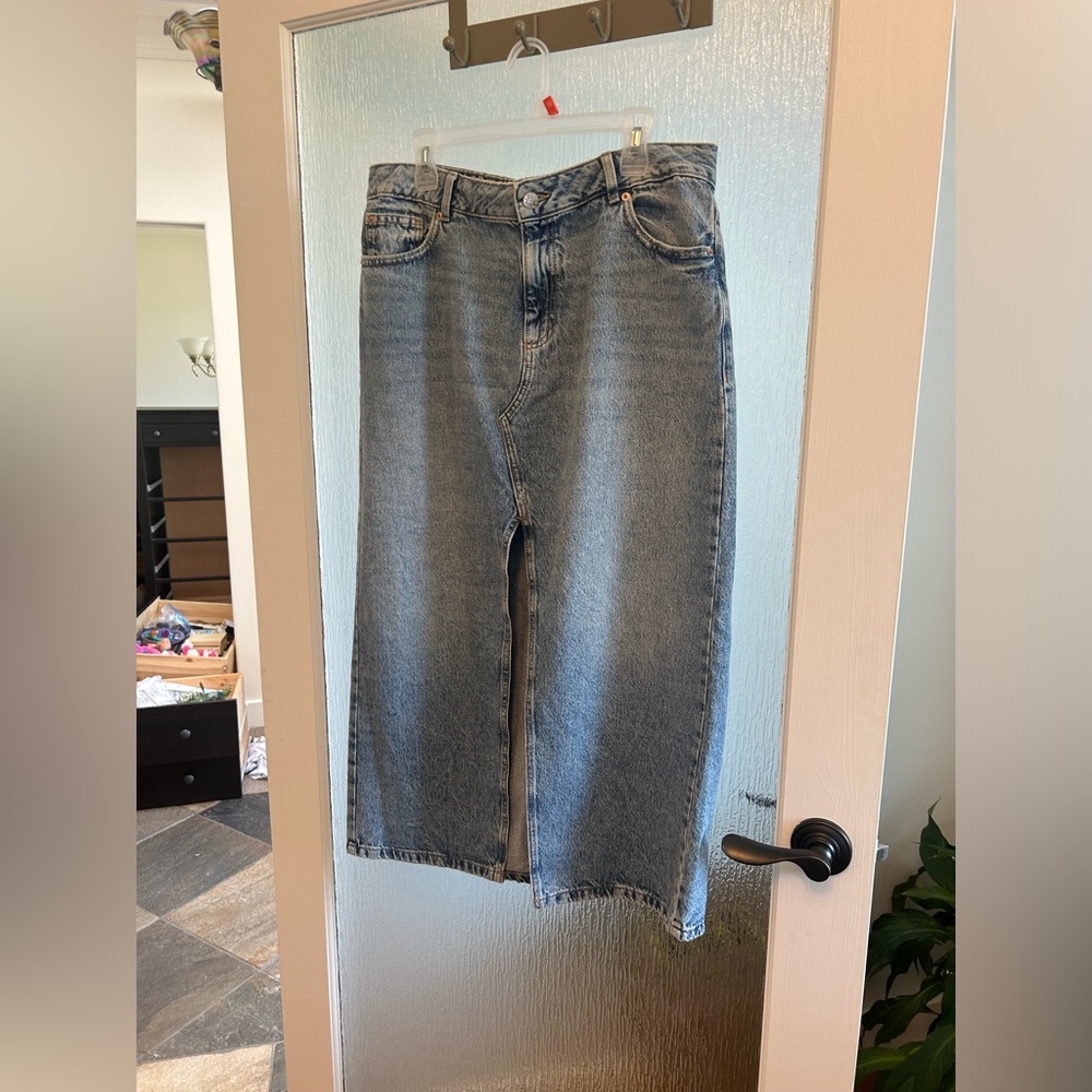NWOT Garage Denim Maxi Skirt